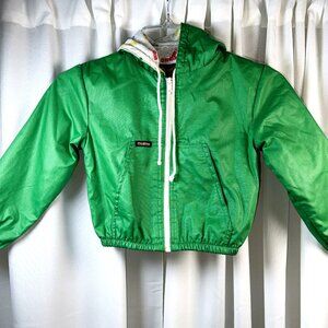 VTG Osh Kosh B'Gosh The Genuine Article Unisex Kids Green Zip Up Jacket Sz Small